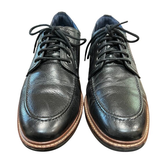 Joseph Abboud Men\'s Black Leather Harry Moc Toe Oxford Shoe  Size 10.5D  Office main image 8